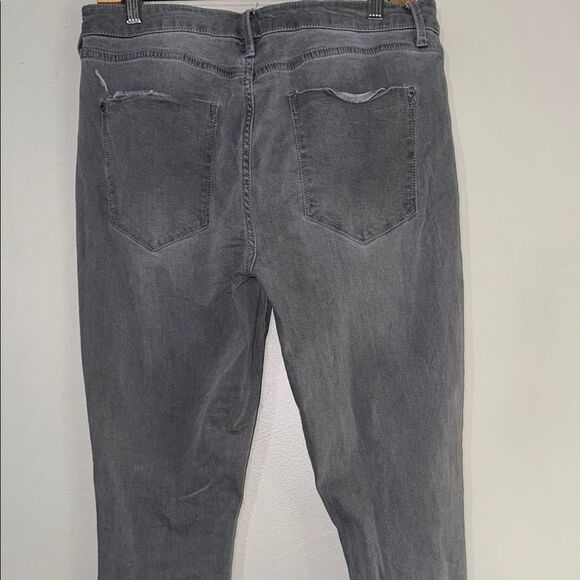 JustFab Coral Pink Skinny Jeans with Tapered Leg 32 - Picture 12 of 12